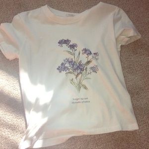 john galt/ brandy melville “forget me not” shirt